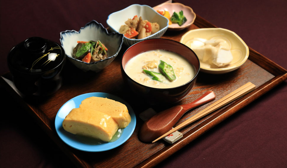 豆乳ゆば粥お膳